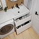 Vivon Тумба с раковиной под стиральную машину Donna 130R напольная белый глянец эмаль – фотография-17