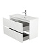 BelBagno Тумба с раковиной Uno mini 100 подвесная Bianco Opaco с раковиной BB-8099-3-100 – фотография-25