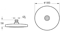 Vitra Верхний душ Rain A45633EXP – фотография-4