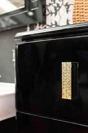 BelBagno Пенал для ванной PRADO-1100 Nero Lucido – фотография-6