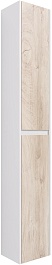 Dreja Шкаф пенал Slim 30 белый/дуб кантри – фотография-1