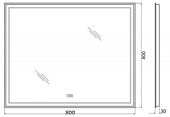 BelBagno Зеркало SPC-GRT-800-800-LED-TCH-WARM – фотография-8