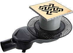 BERGES Wasserhaus Душевой трап Platz Antik 150 092161 золото глянец – фотография-1