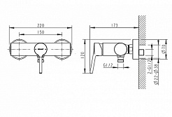 Promo Смеситель для душа Palace F9172217CP-01-RUS – фотография-2