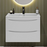 Vivon Тумба с раковиной Ostin 70 подвесная белая матовая