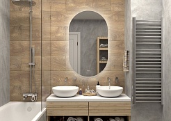 Continent Зеркало Fleur Medium 650x1100 – фотография-6