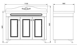 Водолей Тумба с раковиной "Анжелика 110" F-2 белая – фотография-3