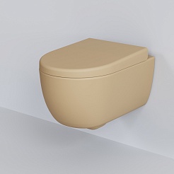 Ambassador Сиденье для унитаза Abner темно-бежевое матовое – фотография-5