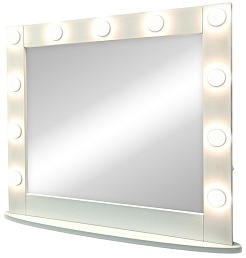 Continent Зеркало гримерное 800x700 белое – фотография-8