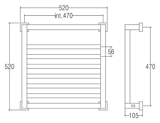 Margaroli Полотенцесушитель Panorama 810 – фотография-2