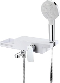 Lemark Смеситель для ванны Unibox LM6914CW белый/хром – фотография-1