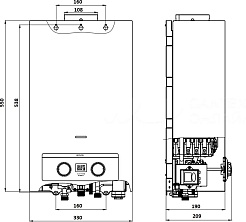 Royal Thermo Газовый проточный водонагреватель Royce GWH 11 – фотография-3