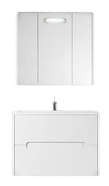 Водолей Мебель для ванной "Флорена 90" подвесная белая – фотография-1