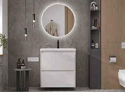 Velvex Тумба с раковиной Klaufs 70.2Y белая – фотография-5