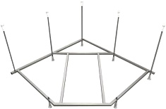 Aquatek Сборный каркас на шпильках к ванне Ума