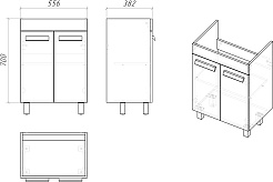 Grossman Мебель для ванной Нео 60 белая – фотография-14