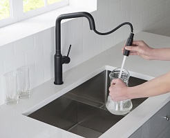 Timo Смеситель для кухни Saona 2386/03FL с выдвижной лейкой – фотография-5