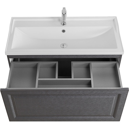 Cezares Тумба под раковину Giubileo 100 подвесная титан – картинка-7