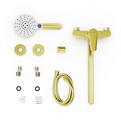 Tokito Смеситель для ванны KIN брашированное золото TOK-KIN-1015 – фотография-2