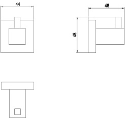 Timo Крючок Selene 17011/17 золото матовое – фотография-2