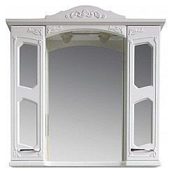 Атолл Зеркало-шкаф "Мастер и Маргарита" белый – фотография-1
