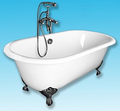 Elegansa Чугунная ванна Gretta Chrome – фотография-5