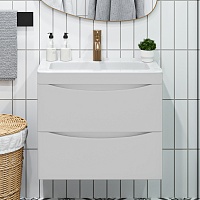 Vivon Тумба под раковину Ostin 60 подвесная белая матовая