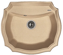Florentina Мойка гранитная Эмилия 640 песочный – фотография-1