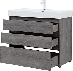 Aquanet Мебель для ванной Nova Lite 100 дуб рошелье – фотография-9