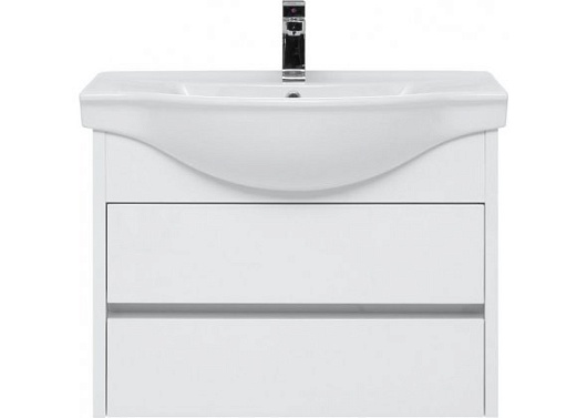 Aquanet Тумба с раковиной Сидней 80 белый – фотография-6