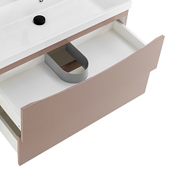 BelBagno Тумба с раковиной Marino 80 подвесная Capucino Lucido – фотография-6