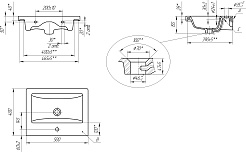 Viant Мебель для ванной Бостон 50 гагарин/дуб вотан – фотография-16