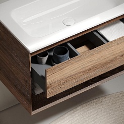 Sancos Тумба с раковиной Marmi 1.0 120 дуб чарльстон раковина Grace 121 CN7017 – фотография-5