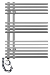 Terminus Полотенцесушитель электрический Астра П14 L – фотография-1