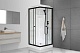 Royal Bath Душевая кабина HP RB 80HP1-T-BL 80x80 стекло прозрачное профиль черный матовый – фотография-5