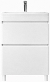 Vivon Тумба с раковиной Atwood 60 напольная белая матовая – фотография-6