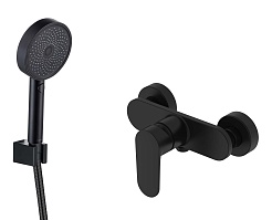 Aquatek Смеситель для душа Ника AQ1834MB матовый черный – фотография-1