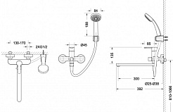 Promo Смеситель для ванны Stream F63783C-LB – фотография-2