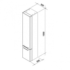 Ravak Пенал Ring белый L – фотография-5
