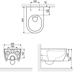 Excellent Унитаз подвесной DOTO – фотография-3
