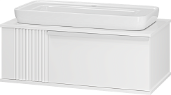 Brevita Мебель для ванной Savoy 90 подвесная белая матовая – фотография-4