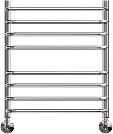 Point Полотенцесушитель водяной П7 500x600 PN09156SP с полкой хром – фотография-2
