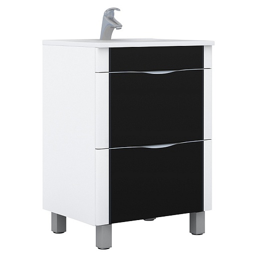 Vigo Тумба с раковиной "Laura 70" черная – фото-1