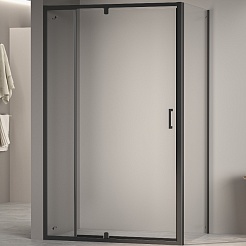 RGW Душевой уголок Passage PA-078B (PA-008B + Z-050-2B) 90x120 профиль черный стекло прозрачное – фотография-1