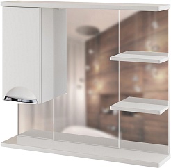 Mixline Мебель для ванной Этьен 80 L белая – фотография-7