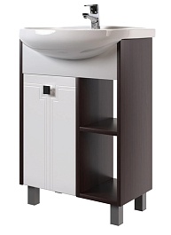 Mixline Тумба под раковину Боско 55 венге/белая – фотография-1