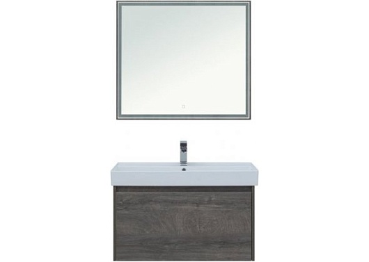 Aquanet Тумба с раковиной Nova Lite 100  дуб рошелье – картинка-3