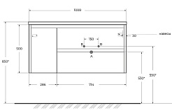 BelBagno Тумба с раковиной Kraft 100 R подвесная Rovere Galifax Bianco – фотография-13