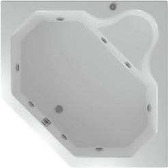 Aquatek Акриловая ванна Лира 150х150 с гидромассажем – фотография-1