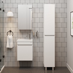 Onika Тумба с раковиной Милтон 45 R подвесная белая – фотография-5